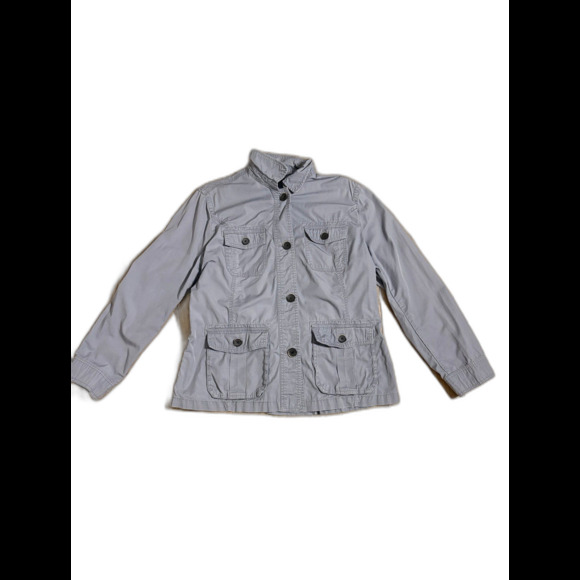 Grey Eddie Bauer Longsleeve Button up with Backstrap - Picture 1 of 5